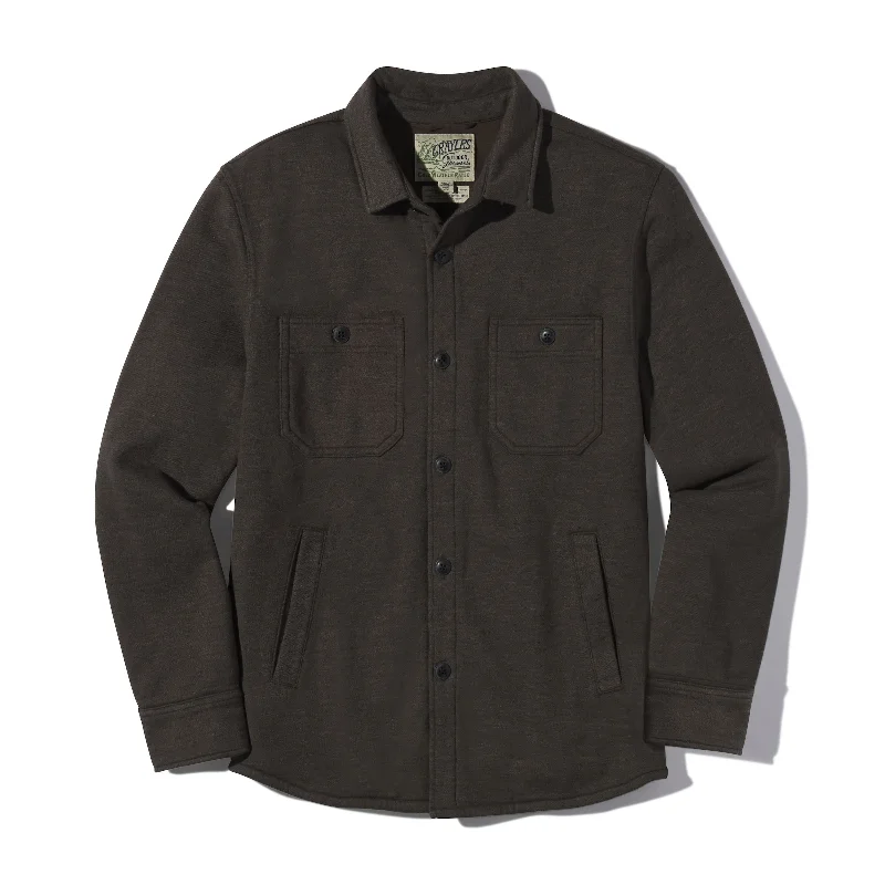 Men's lightweight corduroy jacket-Dunlop Waffle Lined Shirt Jacket - Beluga