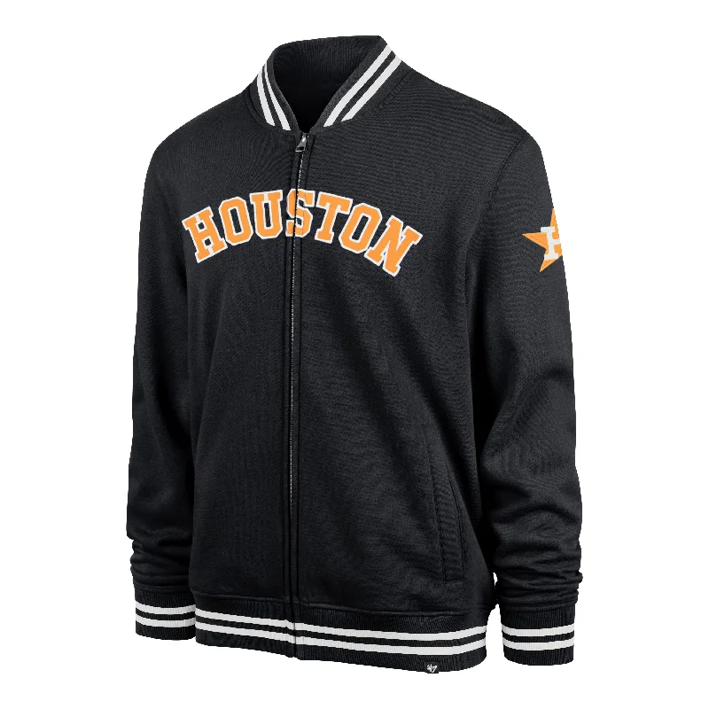 Men's slim field jacket-HOUSTON ASTROS COOPERSTOWN WAX PACK PRO CAMDEN '47 TRACK JACKET