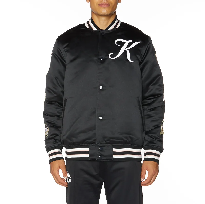 Men's lightweight shell jacket-Logo Jasper Bomber Jacket - Jet Black