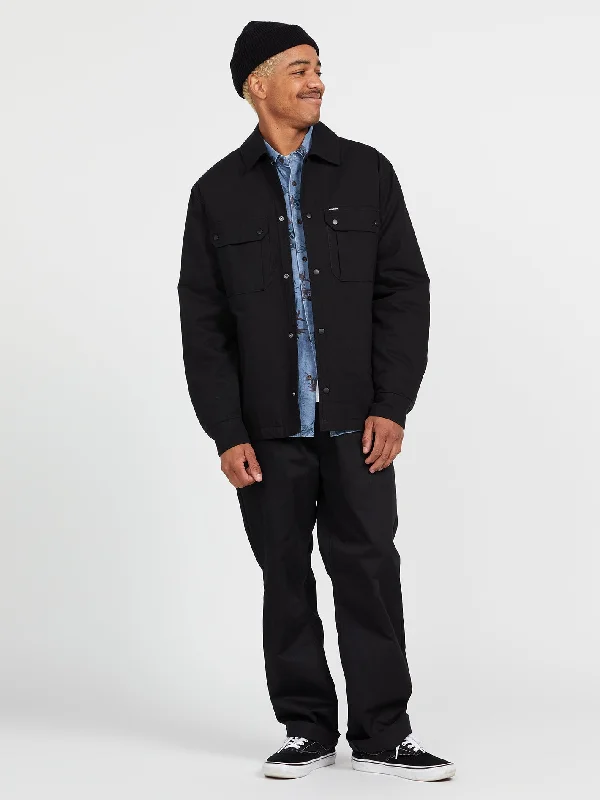 Men's modern barn jacket-Larkin Jacket - Black