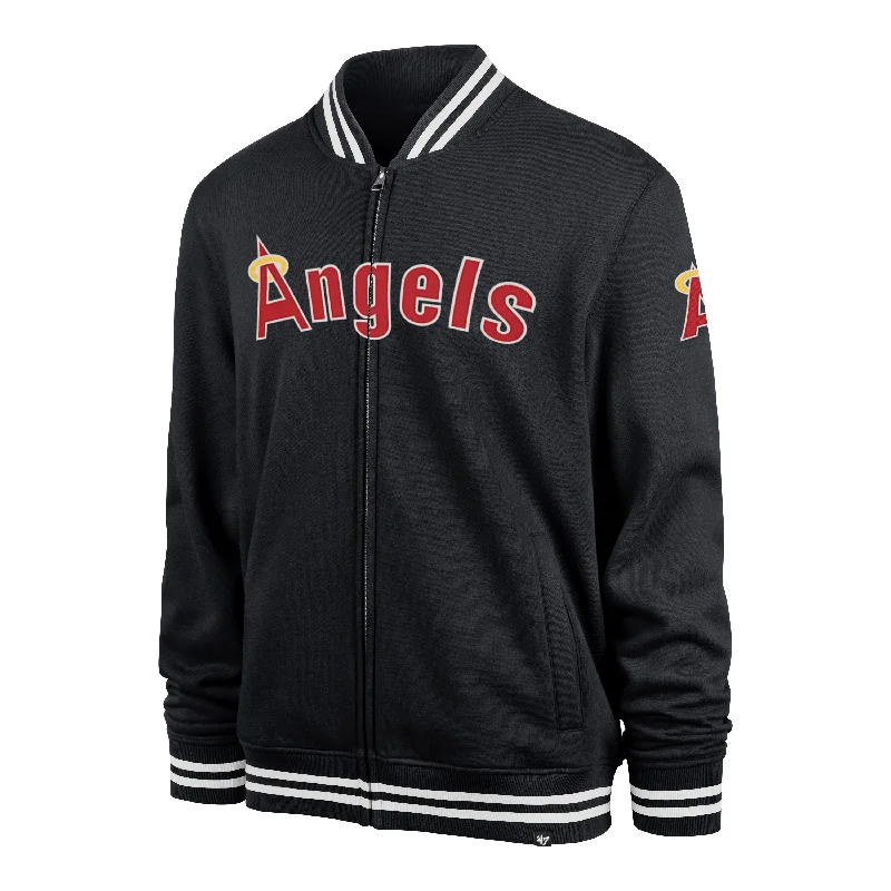 Men's breathable anorak jacket-LOS ANGELES ANGELS COOPERSTOWN WAX PACK PRO CAMDEN '47 TRACK JACKET