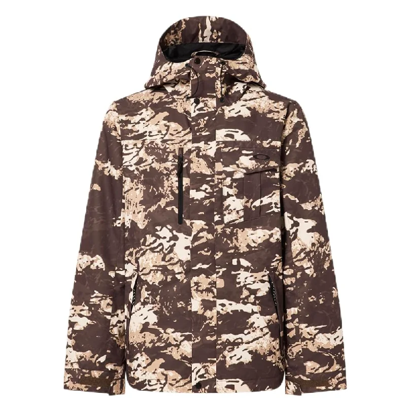 Men's stylish softshell jacket-Oakley Core Divisional RC Insulated Jacket Tiger Camo Desert