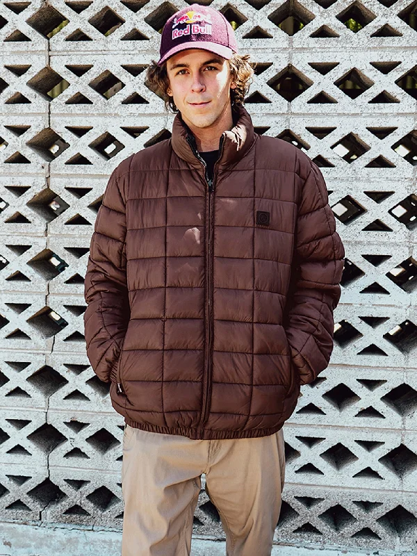 Men's classic softshell jacket-Walltzerd Reversible Jacket - Mahogany