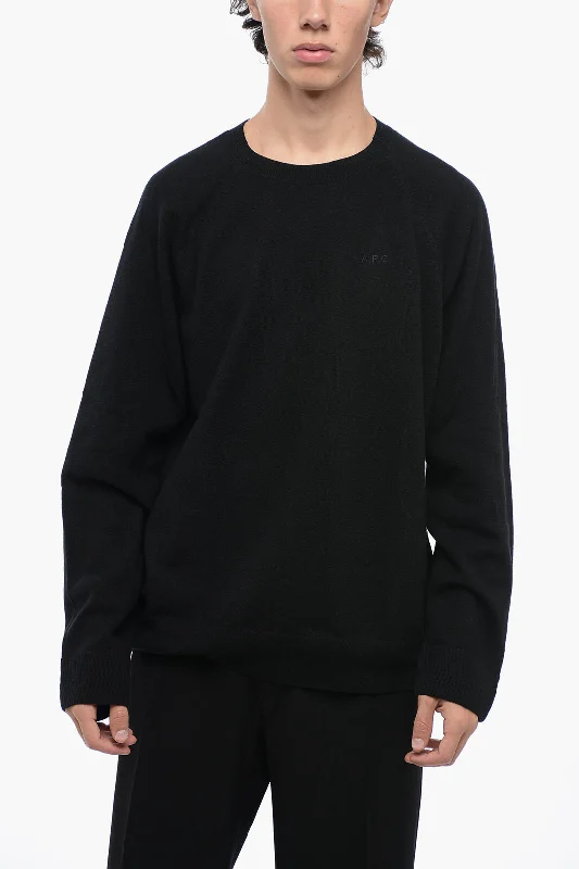 Men's luxury cable sweater-A.P.C. Virgin Wool ELIE Crew-neck Sweater