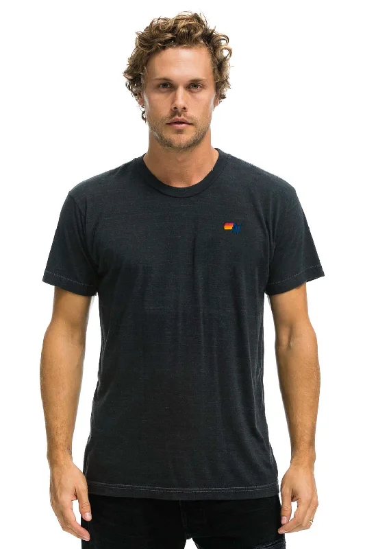 Men's short-sleeve anti-sweat top-BASIC TEE - CHARCOAL