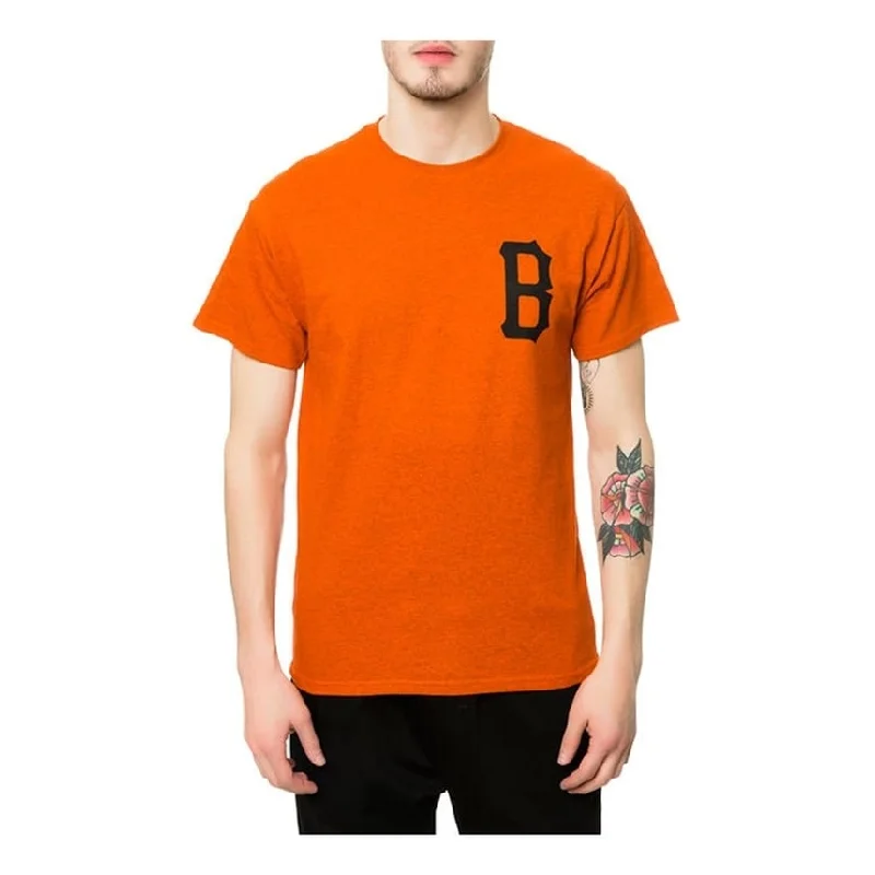 Men's short-sleeve retro graphic top-Black Scale Mens The B Logo Graphic T-Shirt