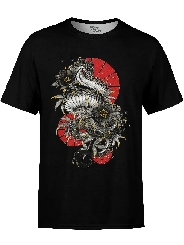 Men's short-sleeve subtle graphic top-Poisonous Unisex Crew