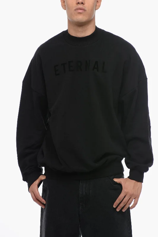 Men's classic merino cardigan-Fear Of God Solid Color ETERNAL Crew-neck Sweater