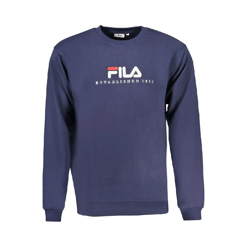 Men's cozy merino cardigan-Fila Blue Cotton Men's Sweater