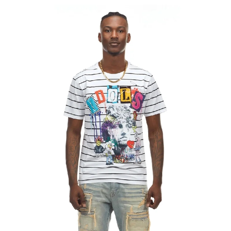 Men's short-sleeve high-performance top-Graffiti Fashion Tee -White