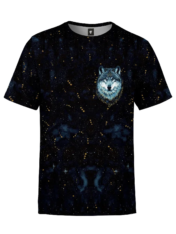 Men's short-sleeve subtle graphic top-In The Darkness (Wolf) Unisex T-Shirt (SPECIAL EDITION)