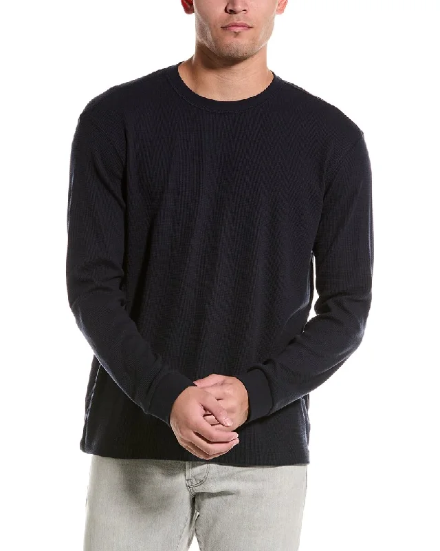 Men's trendy alpaca cardigan-JOE'S Jeans Waffle Crewneck Sweater