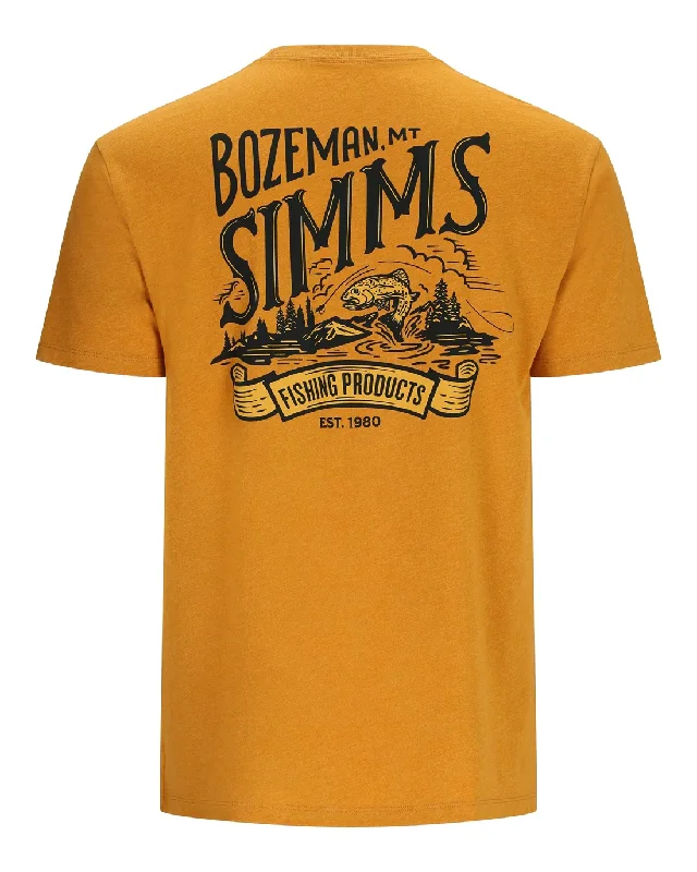 Men's short-sleeve subtle logo top-Men`s Bozeman Scene T-Shirt