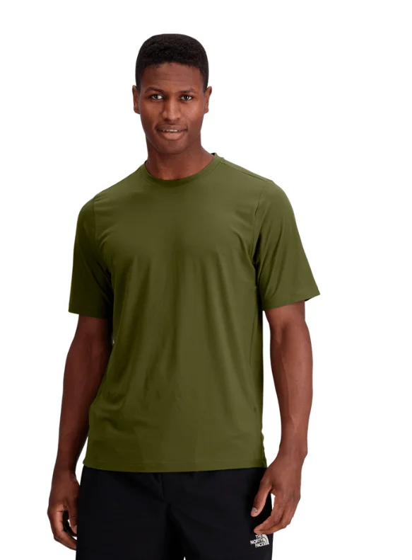 Men's short-sleeve casual Henley shirt-Men`s Dune Sky Short Sleve Crew