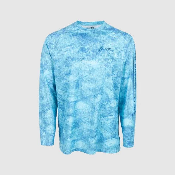 Men's short-sleeve minimalist graphic tee-Men's Fish Heads Sublimated Long Sleeve Crew