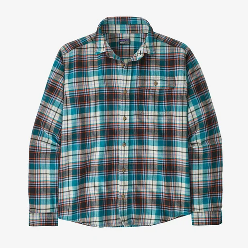 Men's short-sleeve high-stretch tee-Men's Long-Sleeved Cotton in Conversion Fjord Flannel Shirt