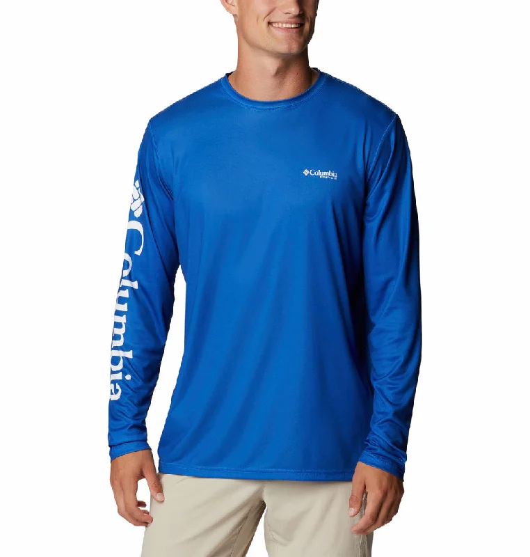 Men's short-sleeve cool logo top-Men's PFG Terminal Tackle Carey Chen Long Sleeve Shirt