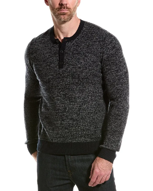 Men's classic textured sweater-NAADAM Marled Wool & Cashmere-Blend Henley