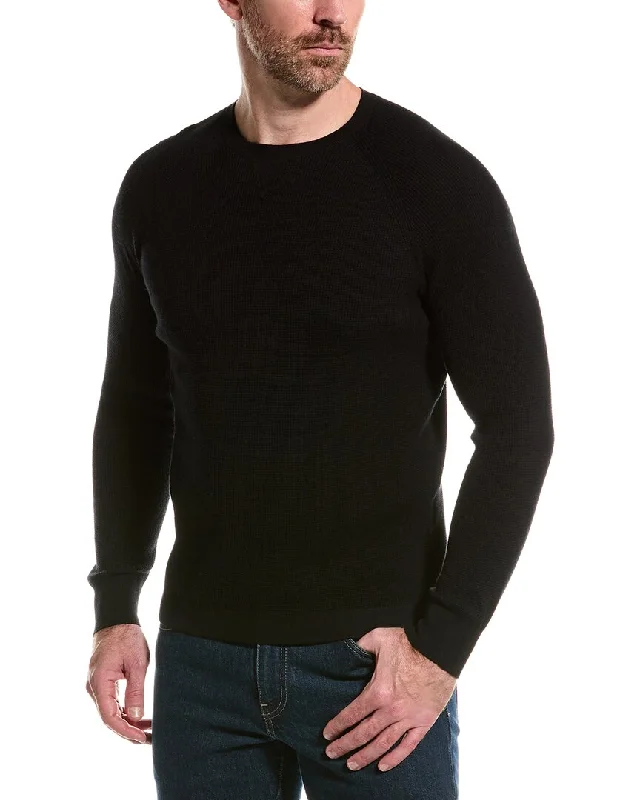 Men's modern shawl sweater-NAADAM Waffle Cashmere-Blend Crewneck Pullover