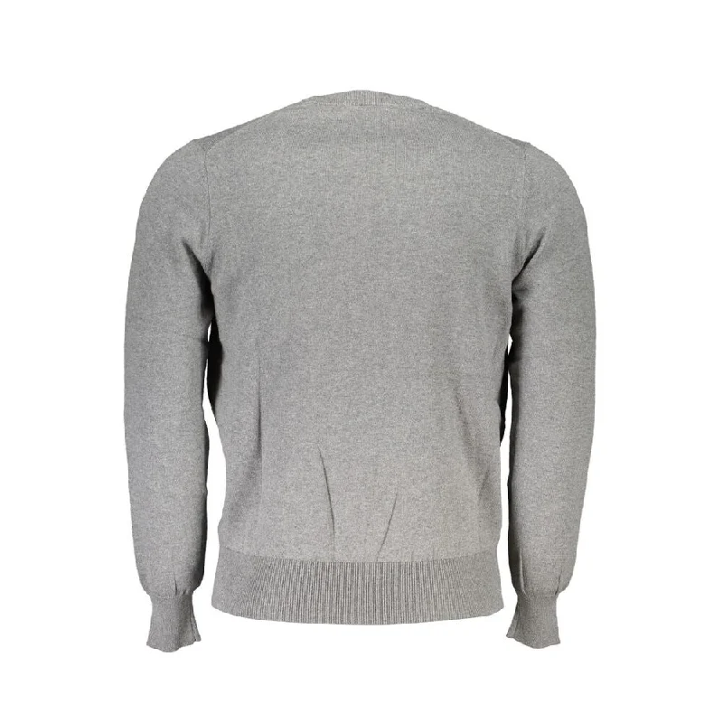 Men's trendy rib sweater-North Sails Gray Polyamide Men Men's Sweater