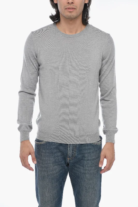 Men's lightweight shawl sweater-North Sails Wool Crewneck Pullover