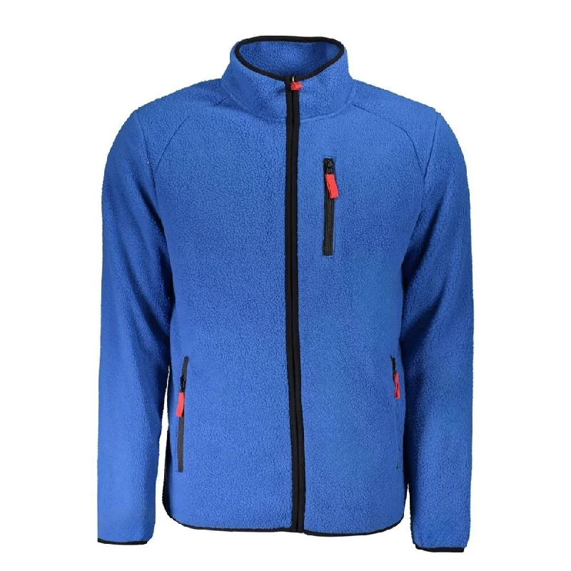 Men's thick shawl pullover-Norway 1963 Blue Polyester Men Men's Sweater