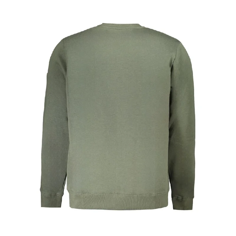 Men's breathable cable sweater-Norway 1963 Green Cotton Men Men's Sweater