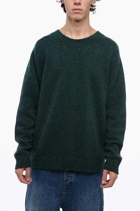 Men's thick alpaca sweater-Original Vintage Style Soft Fabric LINUS Crew-neck Sweater