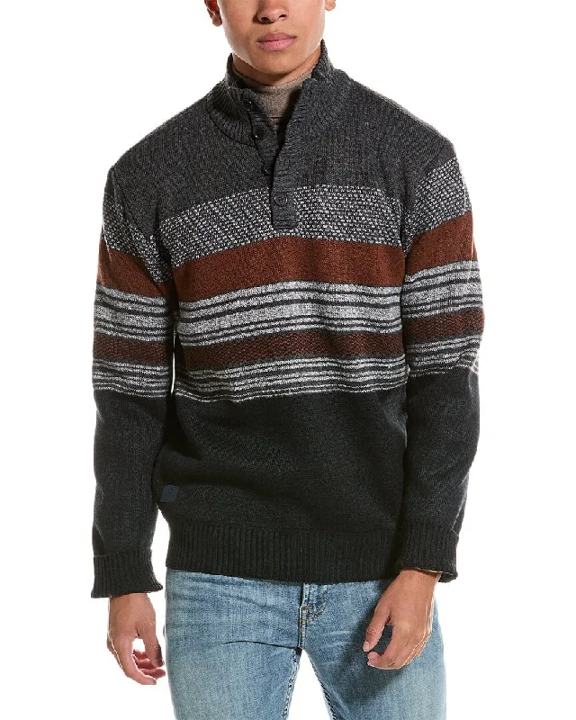 Men's breathable alpaca pullover-Point Zero Recycled Texture Sweater