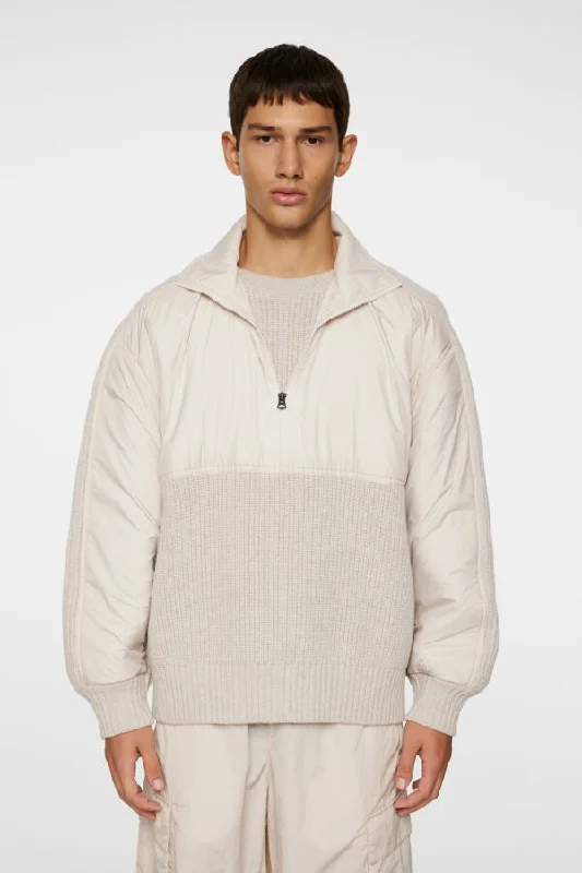 Men's soft mock sweater-Cole Hybrid Knit Quarter Zip