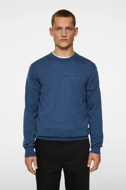 Men's classic merino cardigan-Keane Merino Crew Neck