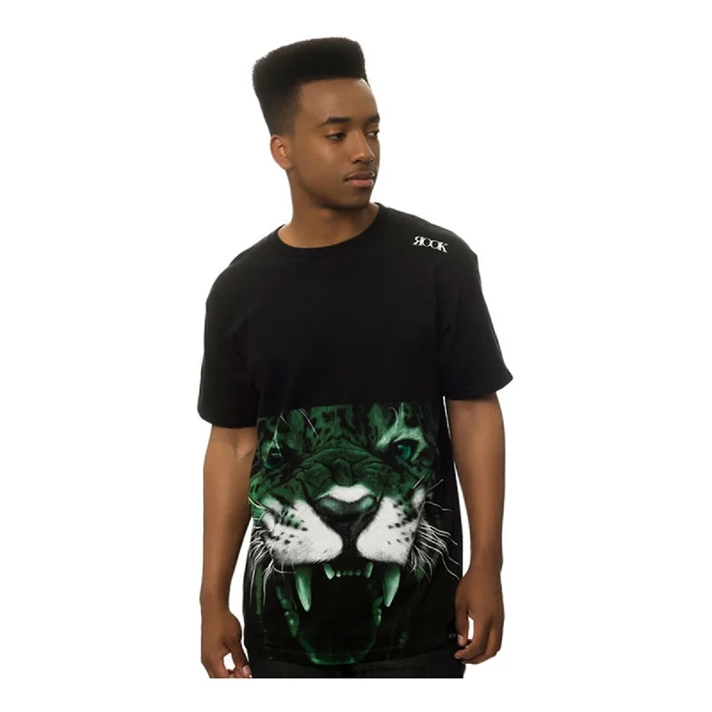 Men's short-sleeve breathable pattern shirt-ROOK Mens The Jaguares Graphic T-Shirt, Black, Small