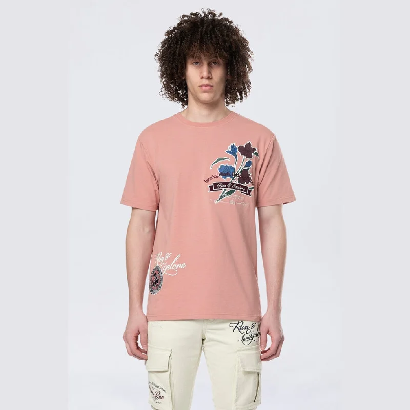 Men's short-sleeve soft pocket tee-Run & Escape SS Tee - Ash Rose