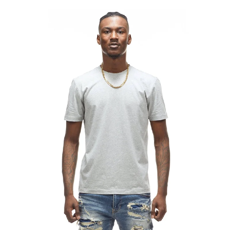 Men's short-sleeve trendy tie-dye shirt-Smoke Rise Essential Tee - Heather Grey