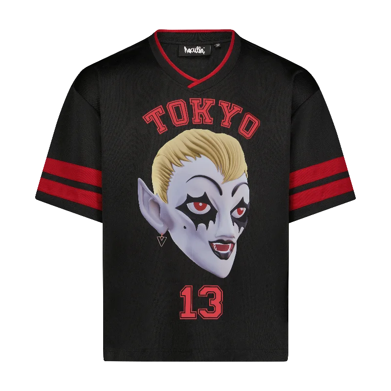 Men's short-sleeve tropical logo shirt-TOKYO FOOTBALL JERSEY