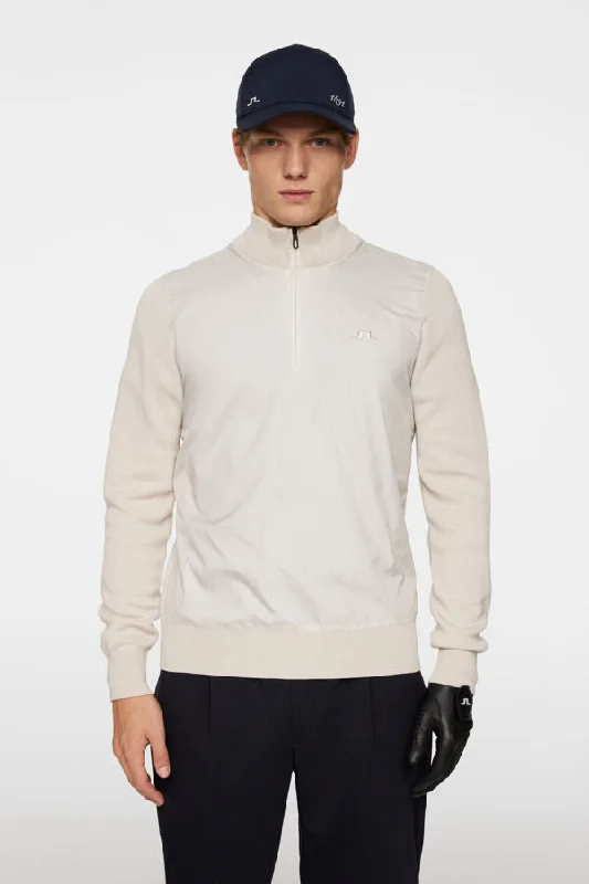 Men's stylish rib pullover-Rob Hybrid Quarter Zip