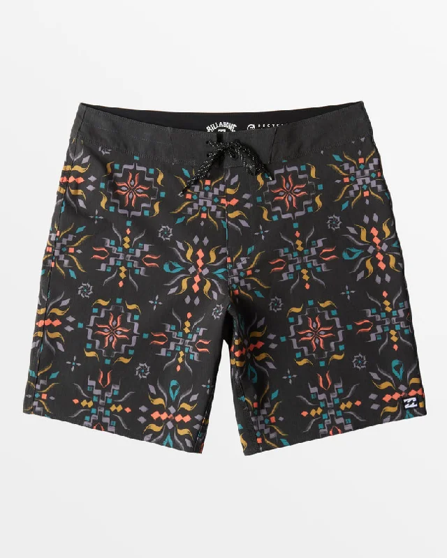 Men's lightweight pleated trousers-Billabong Good Times Pro Boardshorts-Black Multi