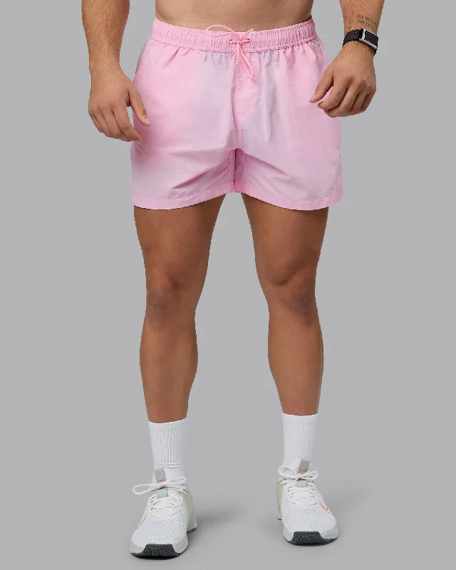 Men's lightweight pleated trousers-Classic 5" Shorts - Pale Pink