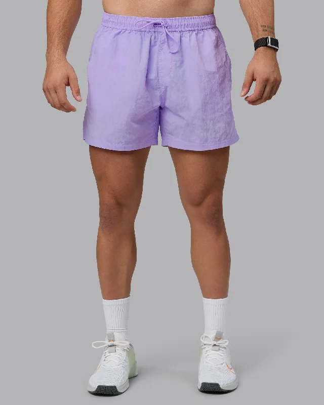 Men's modern travel joggers-Classic 5" Shorts - Pastel Purple