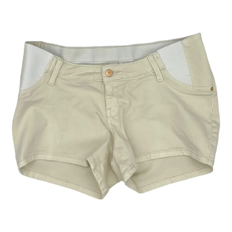 Men's stretchy performance pants-CREAM MAT SHORTS by ISABEL MATERNITY Size:8