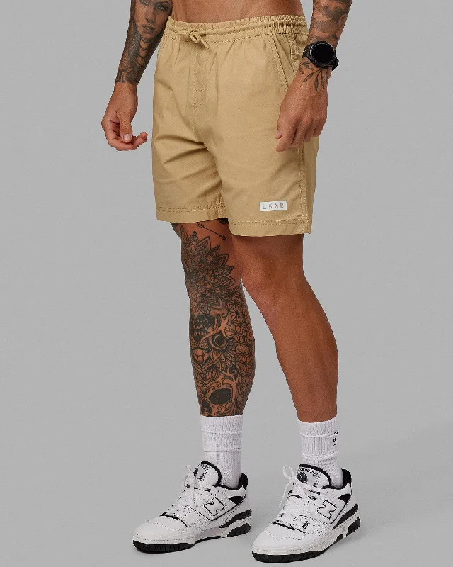 Men's dark ripstop pants-Daily Short - Khaki