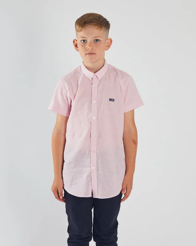 Men's slim corduroy shirt-Paul Shirt Pink