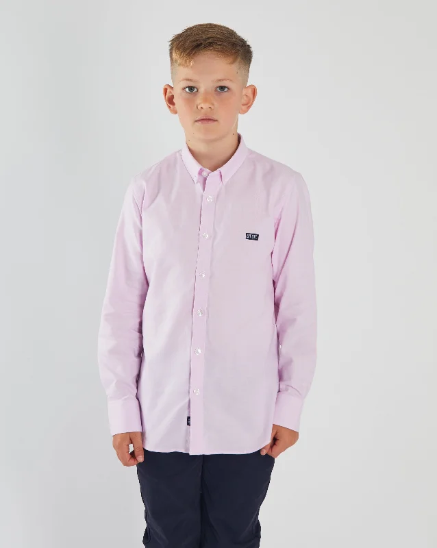 Men's soft herringbone shirt-Keane Oxford Shirt Pink