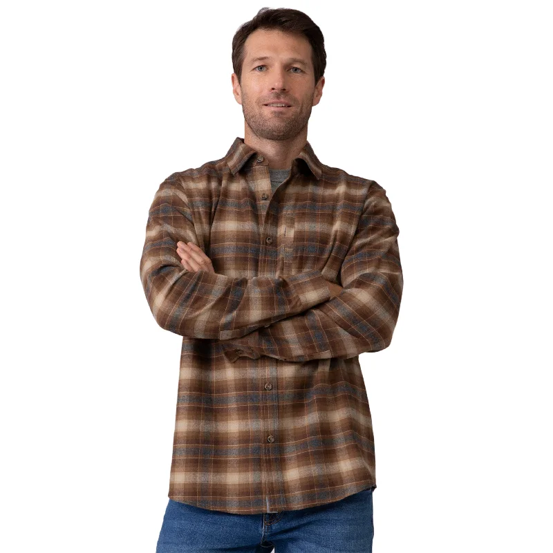 Men's breathable corduroy shirt-Free Country Men's Easywear Flannel Shirt Jacket