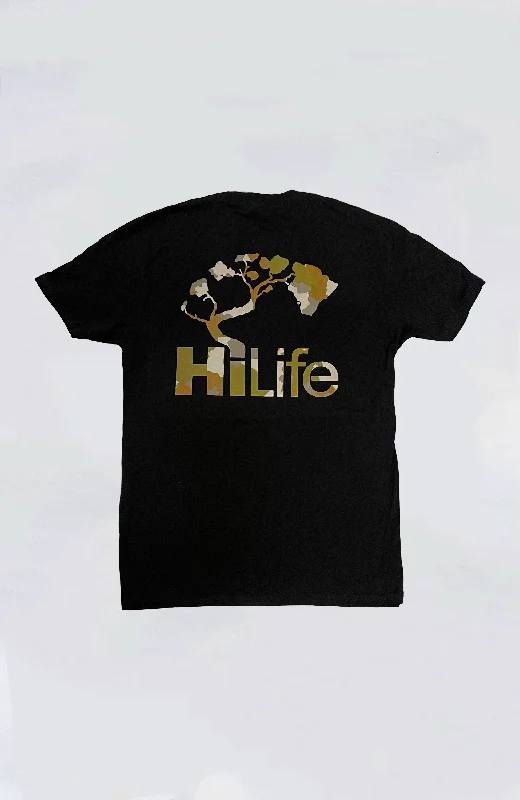 Men's short-sleeve bright faded shirt-HiLife - HiLife Camo Tee