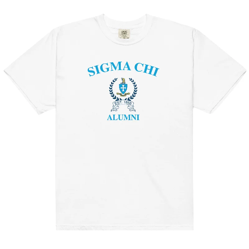 Men's short-sleeve trendy tie-dye shirt-Sigma Chi Alumni T-Shirt