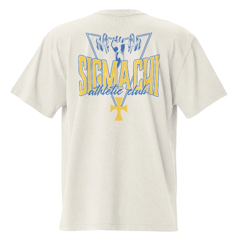 Men's short-sleeve rugged stripe top-LIMITED RELEASE: Sigma Chi Athletic Department Oversized T-Shirt