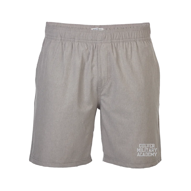 Men's casual travel joggers-Men Tech Riptide Shorts - Light Grey