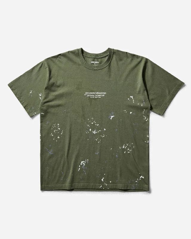 Men's short-sleeve vintage camo shirt-Men's SS-14 T-Shirt Olive Drab