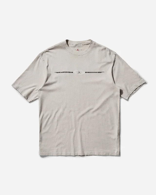 Men's short-sleeve subtle stripe top-Men's Travis Scott T-Shirt Light Bone